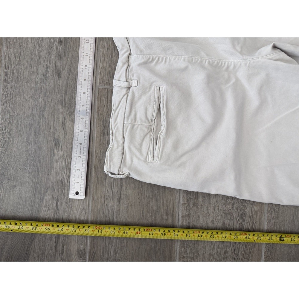 Coastline Mens Tailored Fit Khaki Chino Pants W36 L34 - Picture 6 of 14